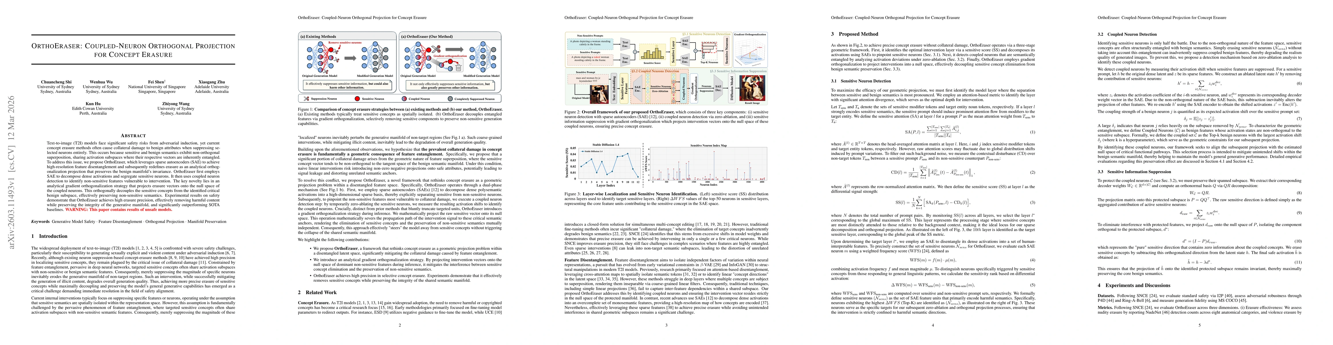 Thumbnail for OrthoEraser: Coupled-Neuron Orthogonal Projection for Concept Erasure