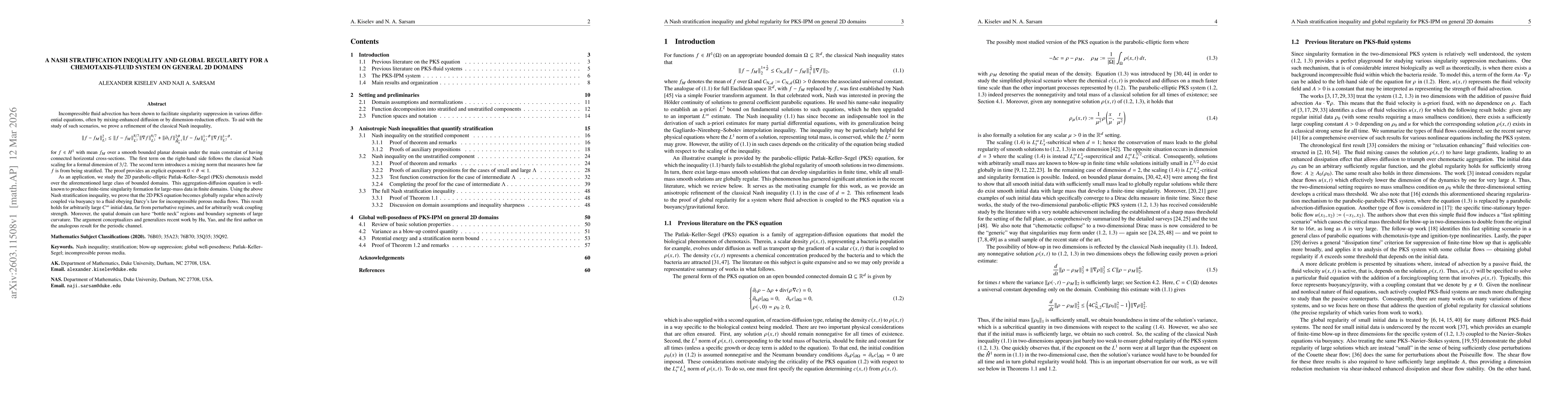 Thumbnail for A Nash stratification inequality and global regularity for a chemotaxis-fluid system on general 2D domains