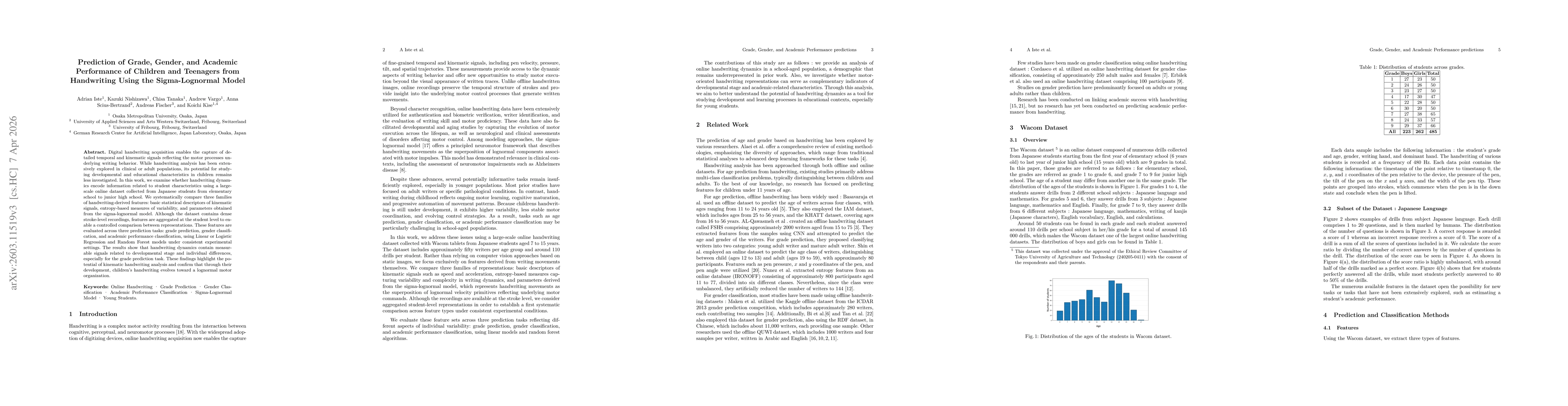 Thumbnail for Prediction of Grade, Gender, and Academic Performance of Children and Teenagers from Handwriting Using the Sigma-Lognormal Model