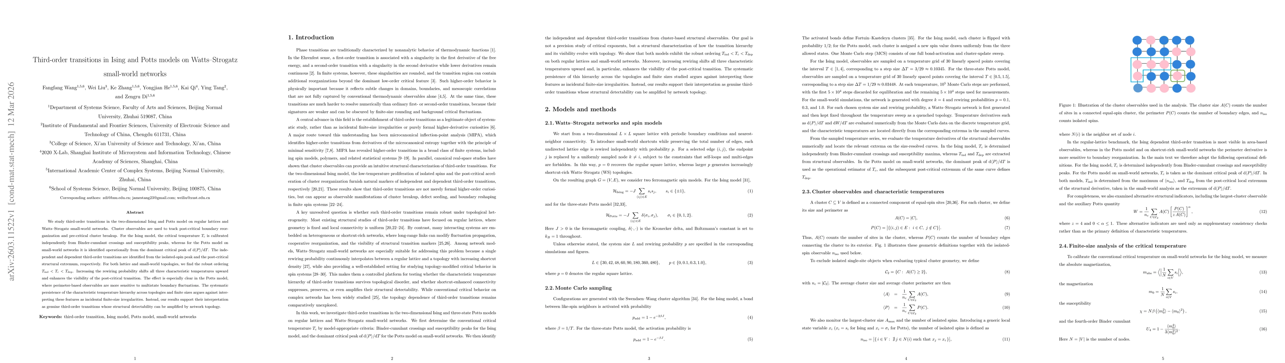 Thumbnail for Third-order transitions in Ising and Potts models on Watts--Strogatz small-world networks