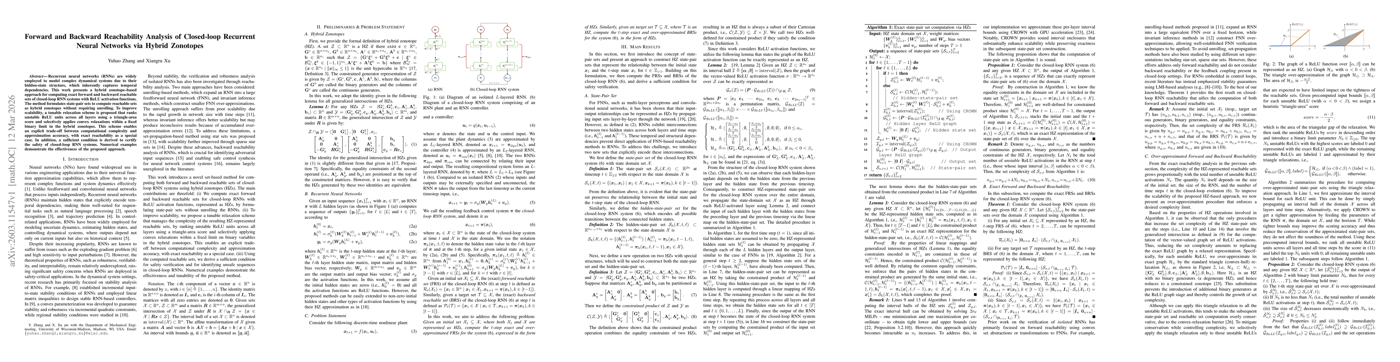 Thumbnail for Forward and Backward Reachability Analysis of Closed-loop Recurrent Neural Networks via Hybrid Zonotopes