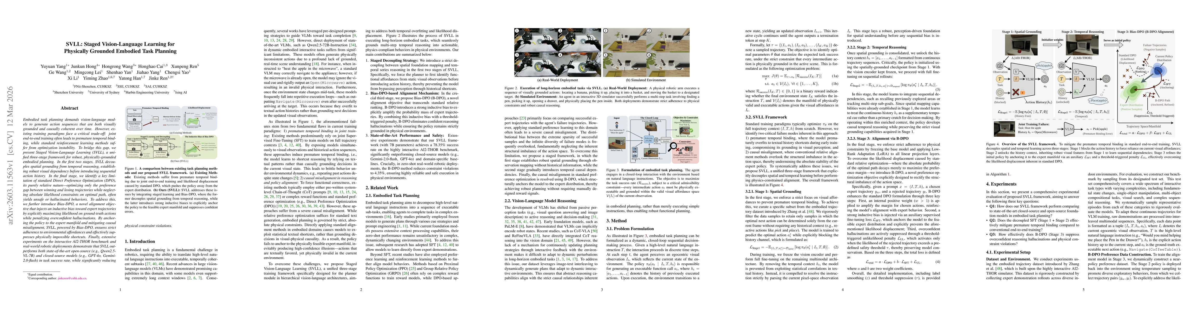 Thumbnail for SVLL: Staged Vision-Language Learning for Physically Grounded Embodied Task Planning