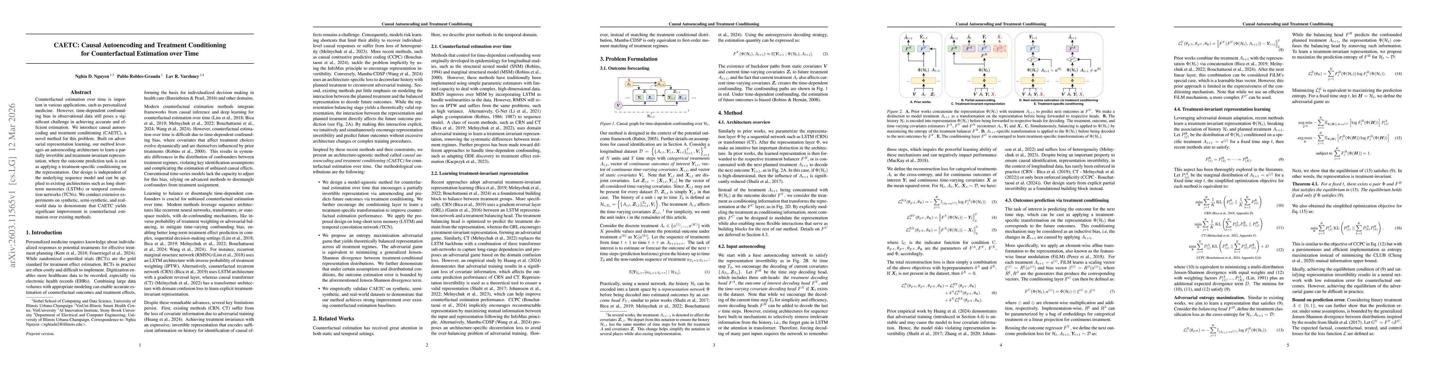 Thumbnail for CAETC: Causal Autoencoding and Treatment Conditioning for Counterfactual Estimation over Time