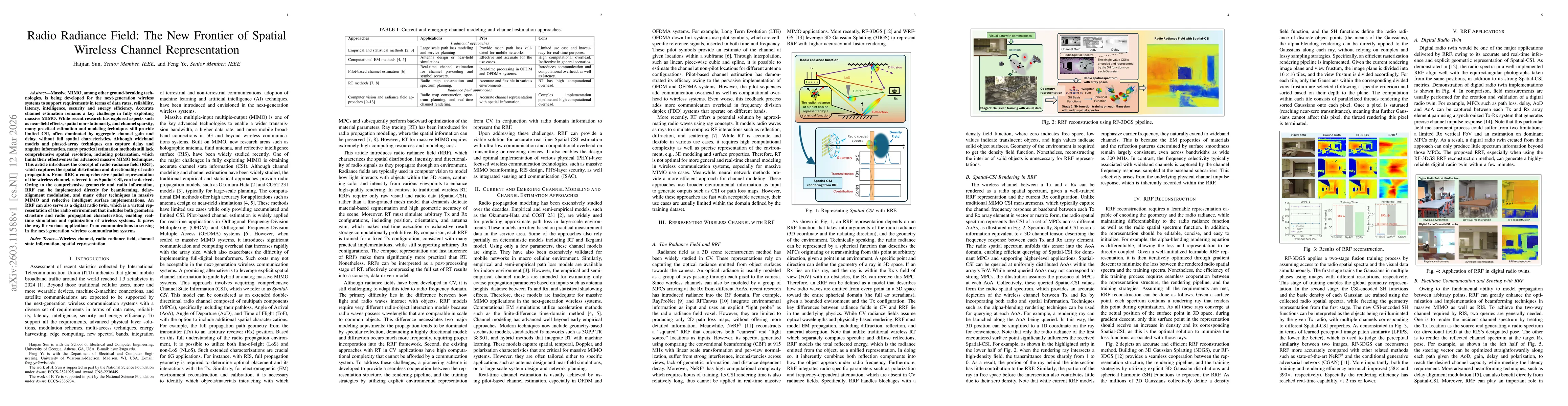 Thumbnail for Radio Radiance Field: The New Frontier of Spatial Wireless Channel Representation
