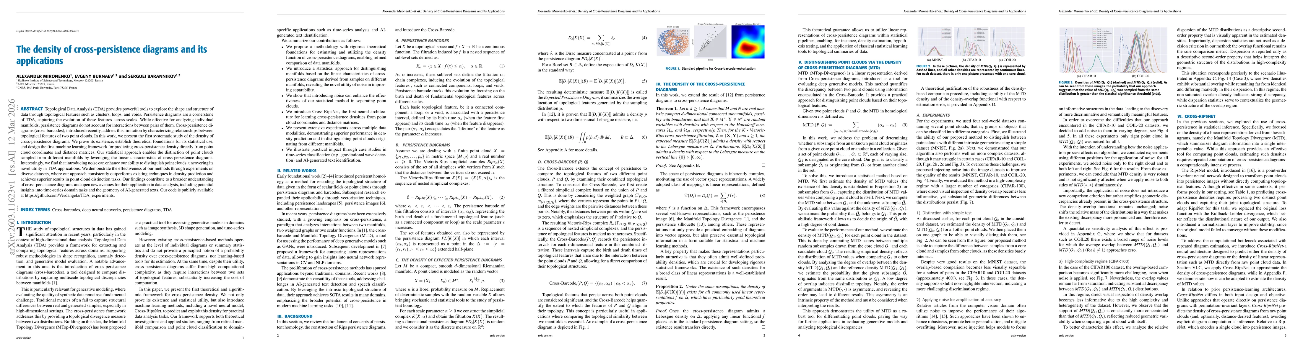 Thumbnail for The Density of Cross-Persistence Diagrams and Its Applications