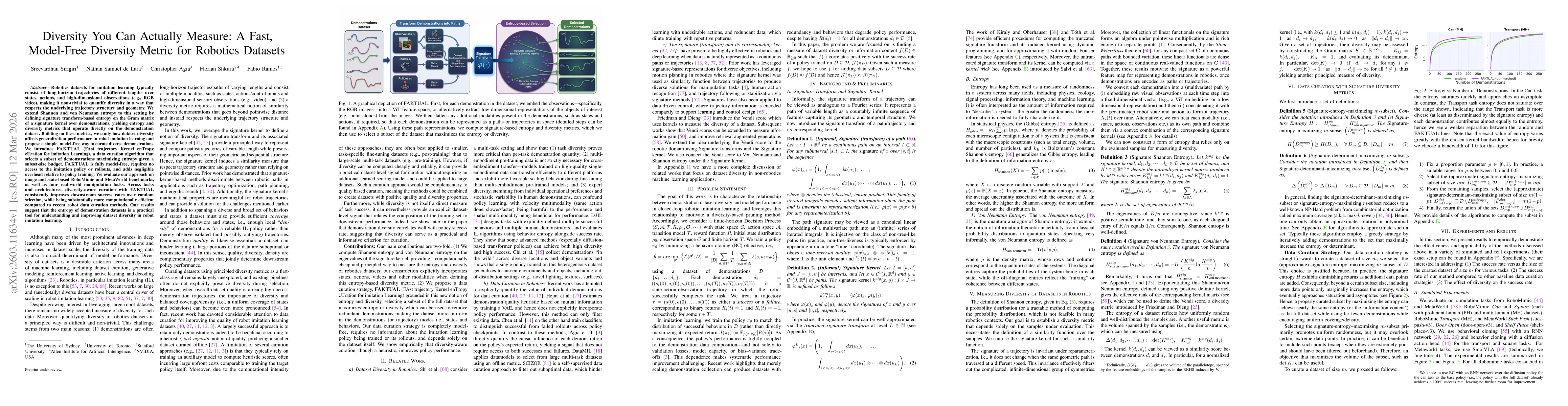 Thumbnail for Diversity You Can Actually Measure: A Fast, Model-Free Diversity Metric for Robotics Datasets