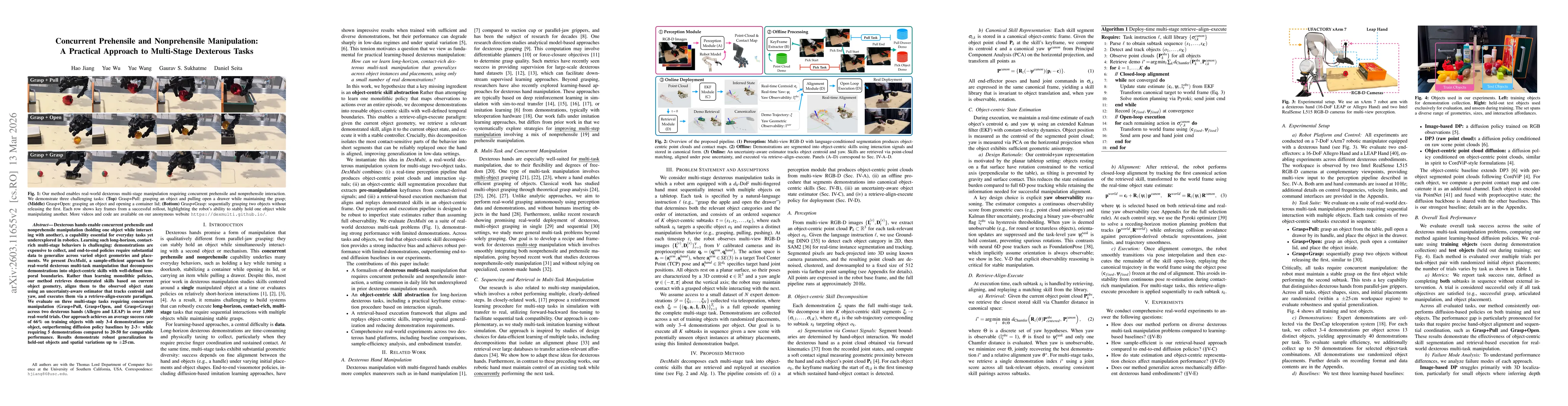 Thumbnail for Concurrent Prehensile and Nonprehensile Manipulation: A Practical Approach to Multi-Stage Dexterous Tasks