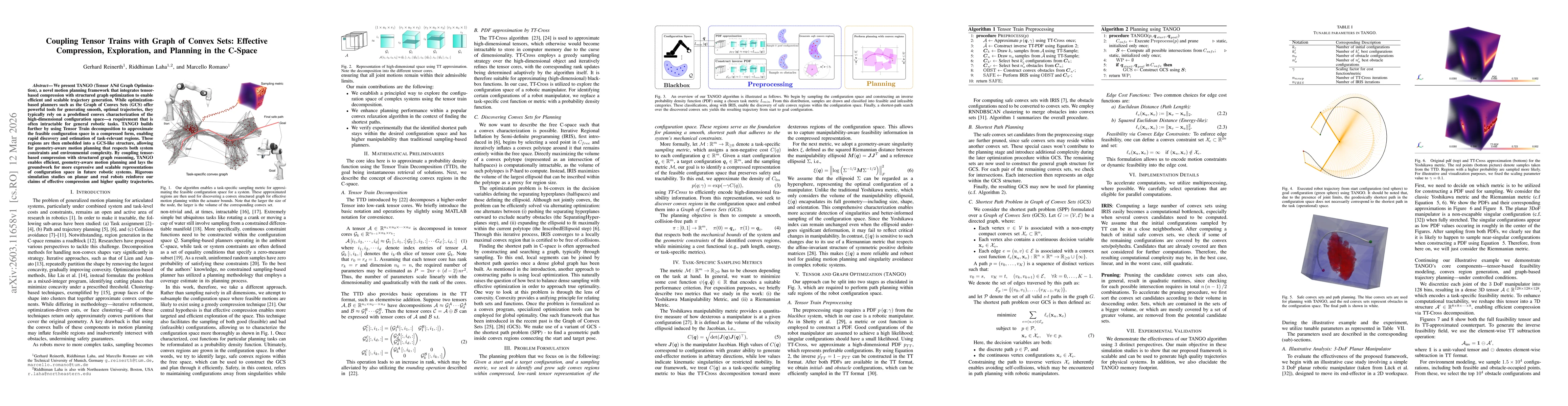 Thumbnail for Coupling Tensor Trains with Graph of Convex Sets: Effective Compression, Exploration, and Planning in the C-Space
