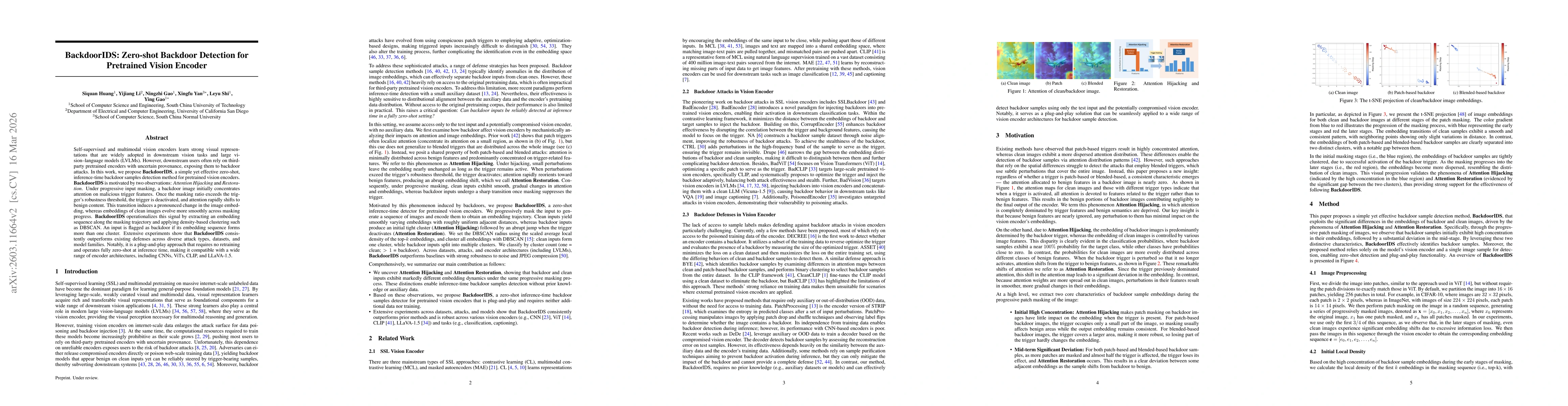 Thumbnail for BackdoorIDS: Zero-shot Backdoor Detection for Pretrained Vision Encoder
