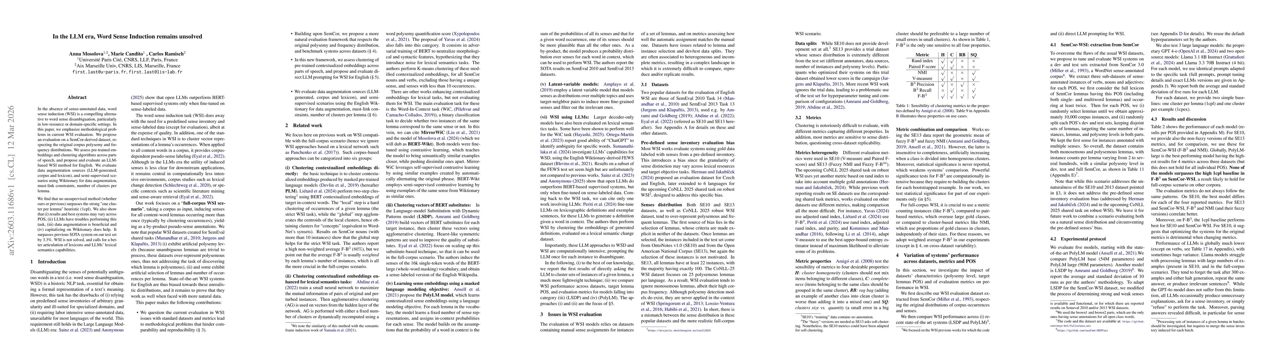 Thumbnail for In the LLM era, Word Sense Induction remains unsolved