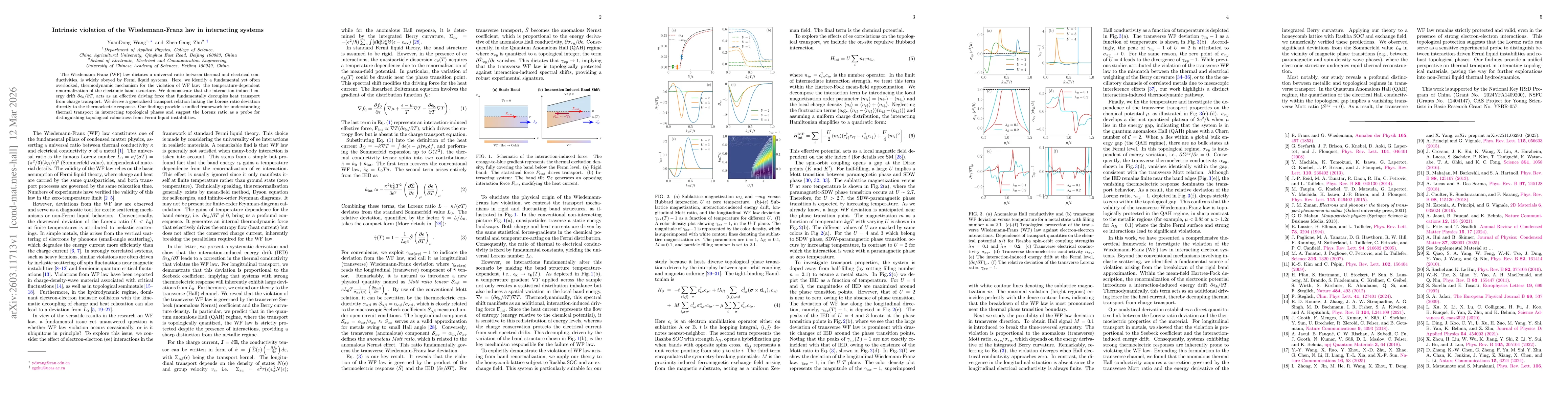 Thumbnail for Intrinsic violation of the Wiedemann-Franz law in interacting systems