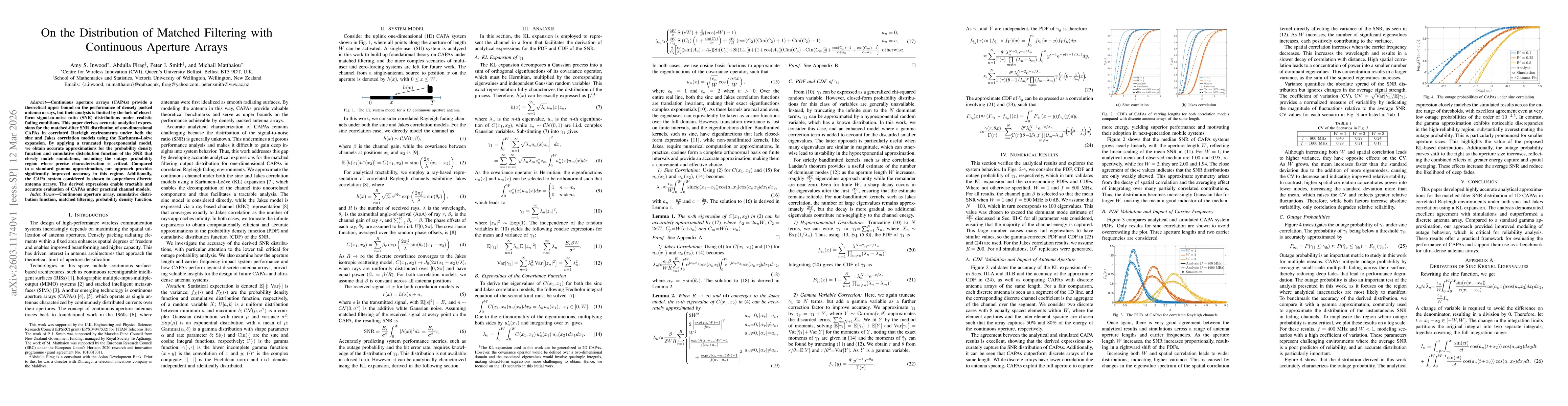 Thumbnail for On the Distribution of Matched Filtering with Continuous Aperture Arrays