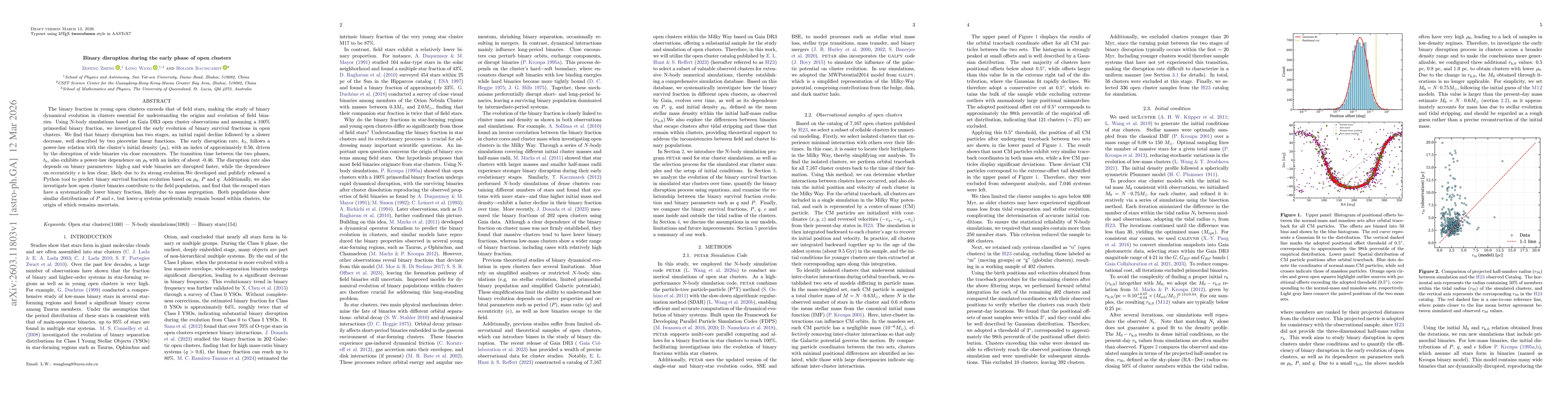Thumbnail for Binary disruption during the early phase of open clusters