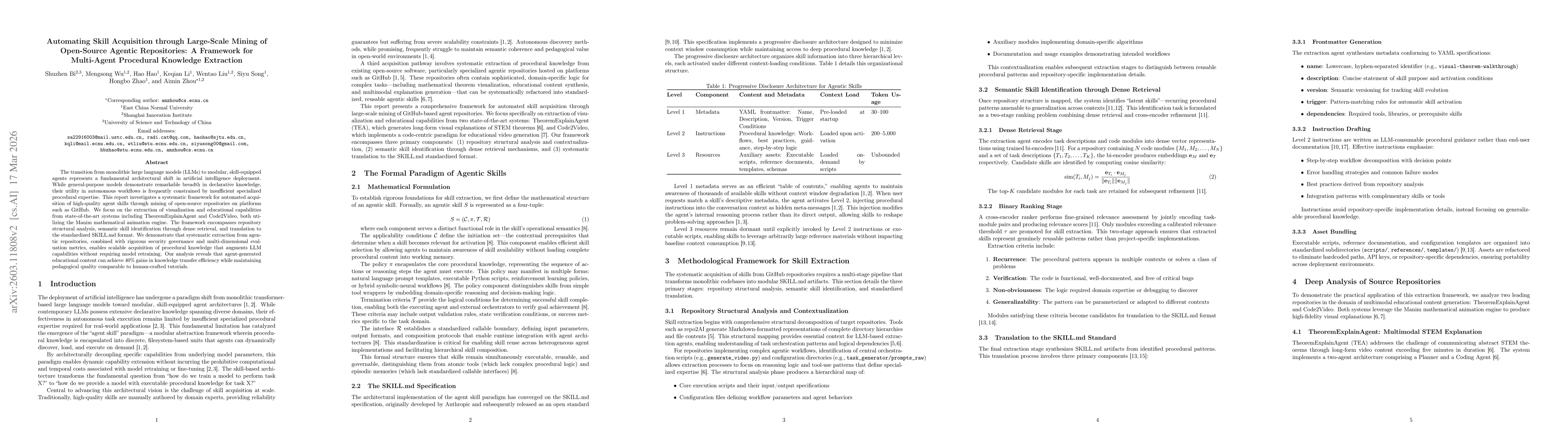 Thumbnail for Automating Skill Acquisition through Large-Scale Mining of Open-Source Agentic Repositories: A Framework for Multi-Agent Procedural Knowledge Extraction