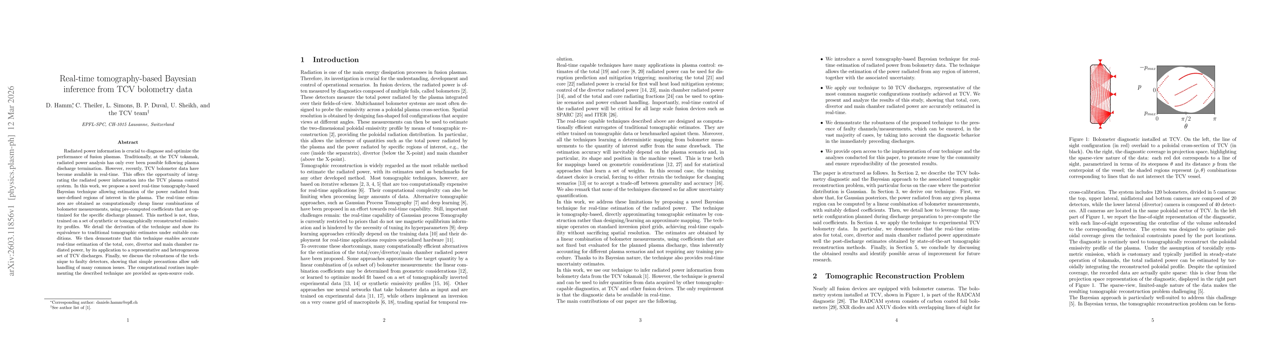 Thumbnail for Real-time Tomography-based Bayesian Inference from TCV Bolometry Data
