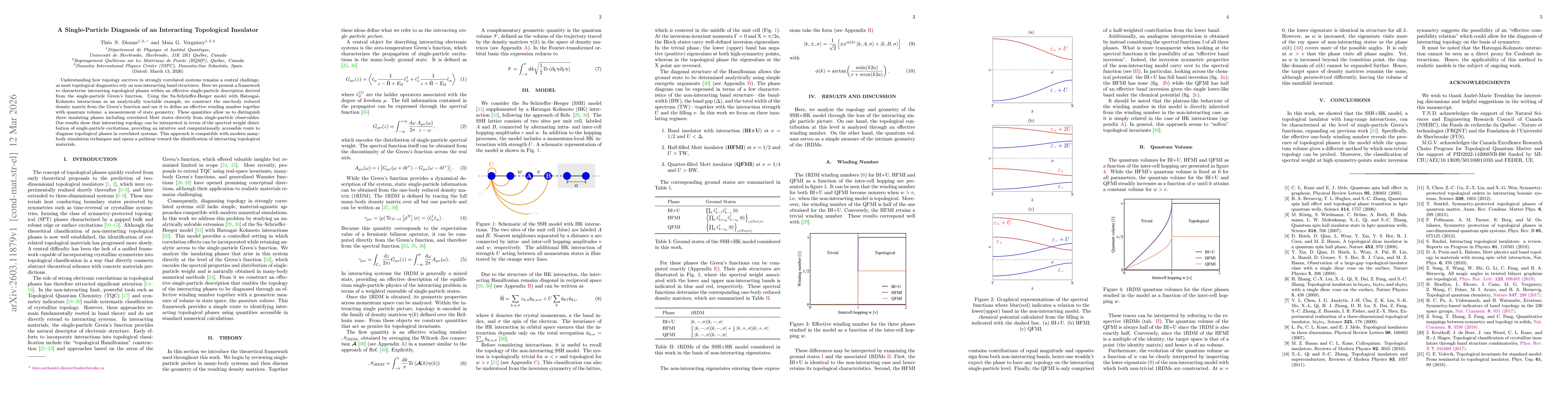 Thumbnail for A Single-Particle Diagnosis of an Interacting Topological Insulator