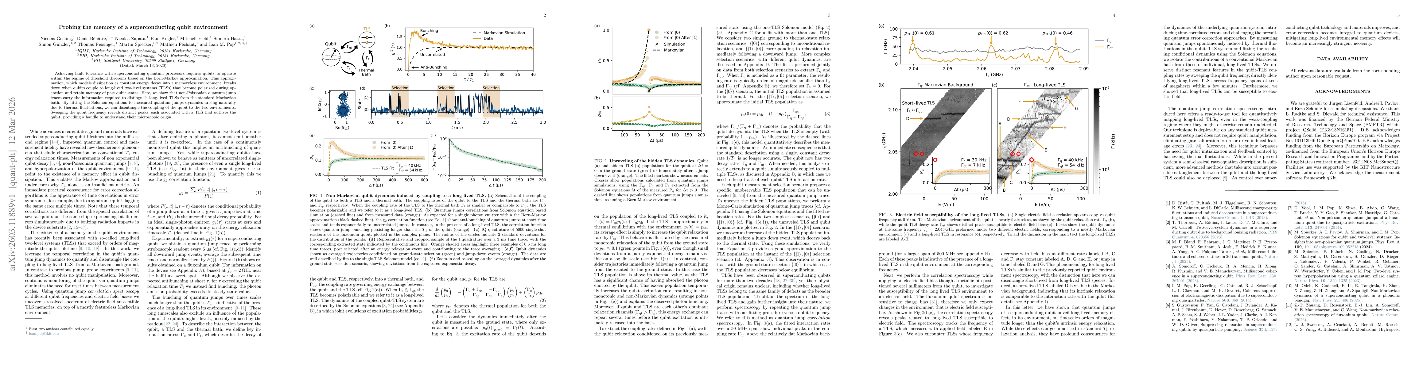 Thumbnail for Probing the memory of a superconducting qubit environment