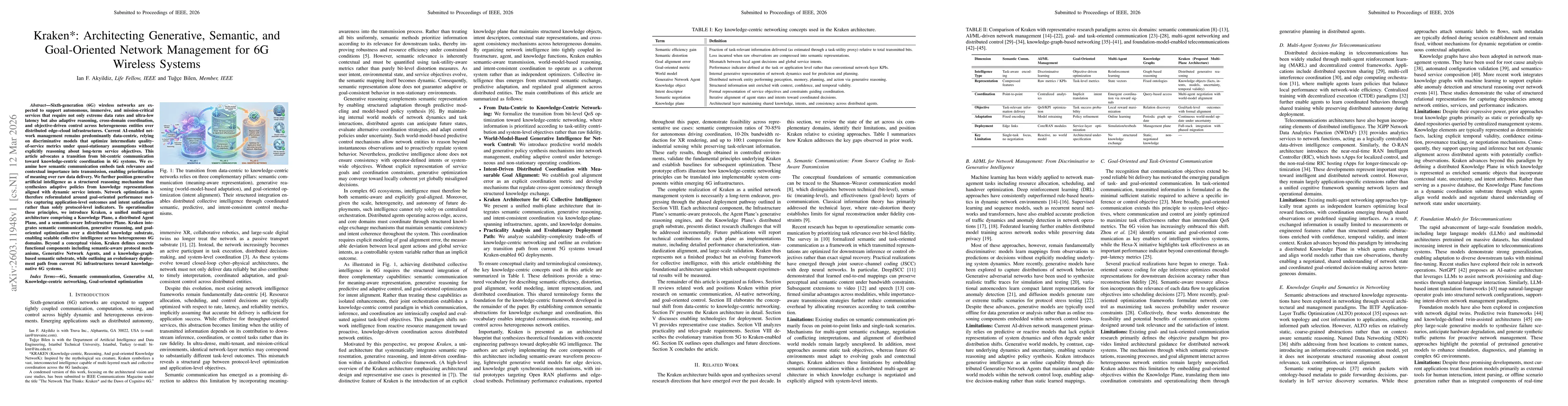 Thumbnail for Kraken*: Architecting Generative, Semantic, and Goal-Oriented Network Management for 6G Wireless Systems