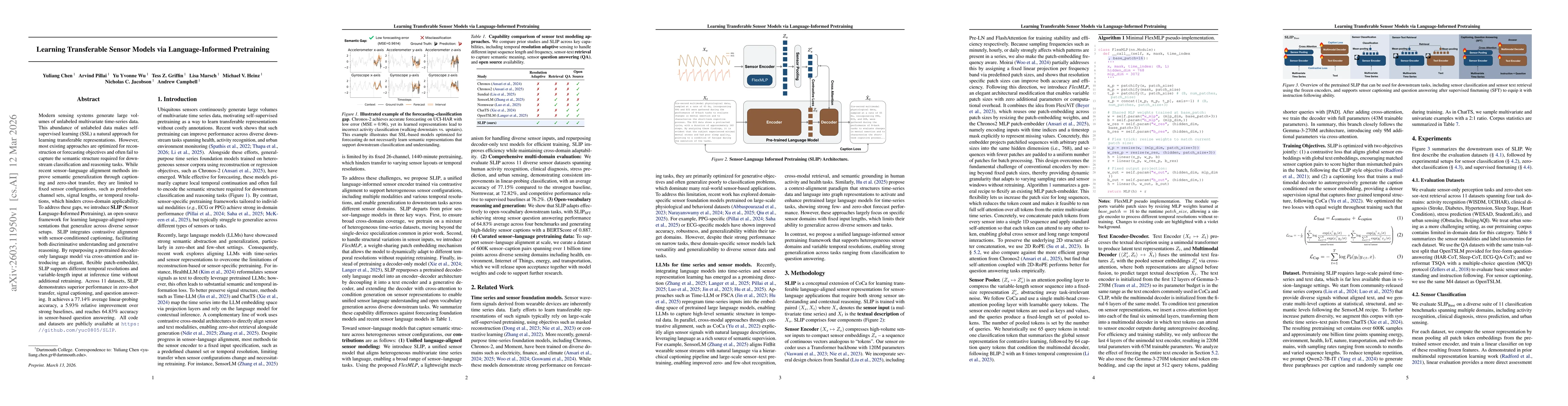 Thumbnail for Learning Transferable Sensor Models via Language-Informed Pretraining