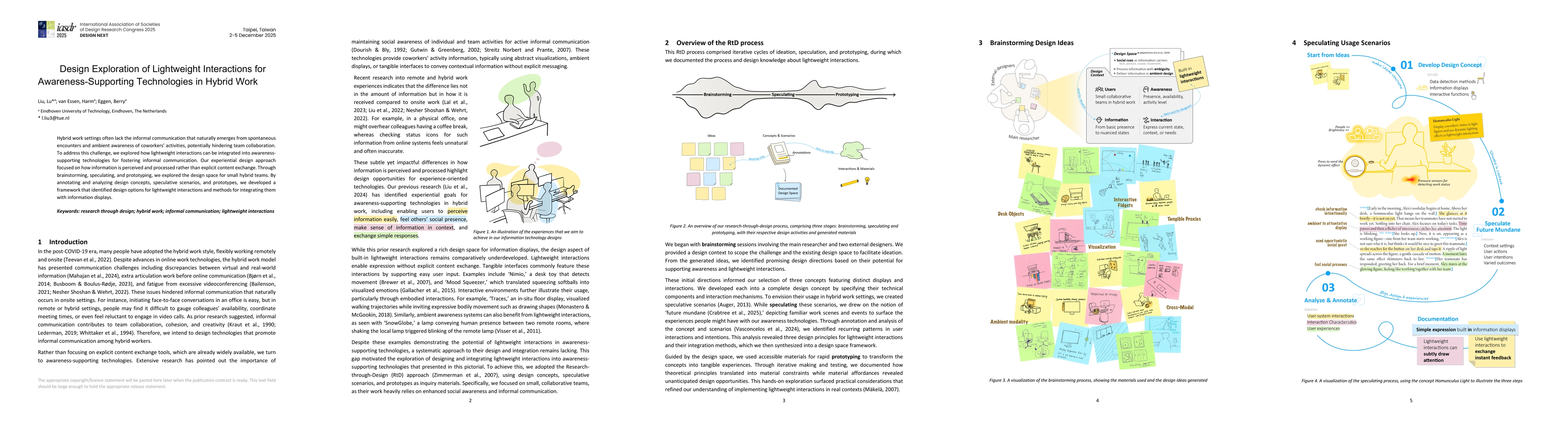 Thumbnail for Design Exploration of Lightweight Interactions for Awareness-Supporting Technologies in Hybrid Work