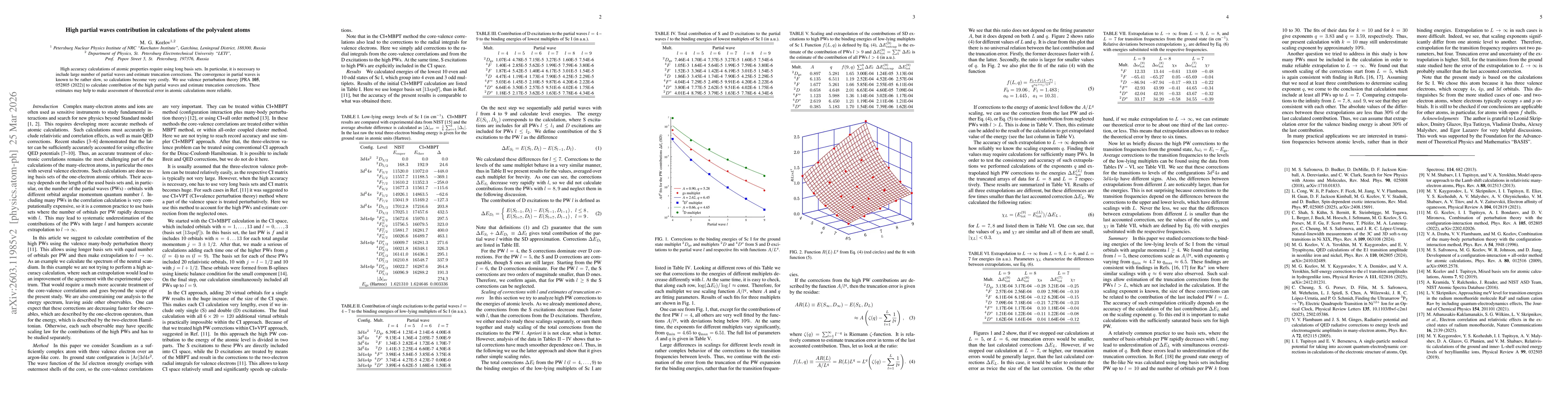Thumbnail for High partial waves contribution in calculations of the polyvalent atoms