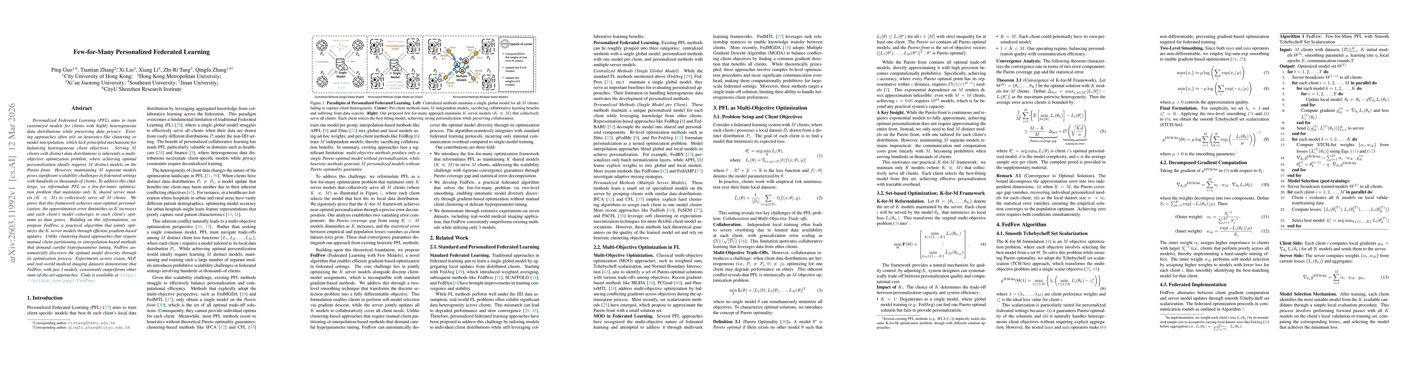 Thumbnail for Few-for-Many Personalized Federated Learning