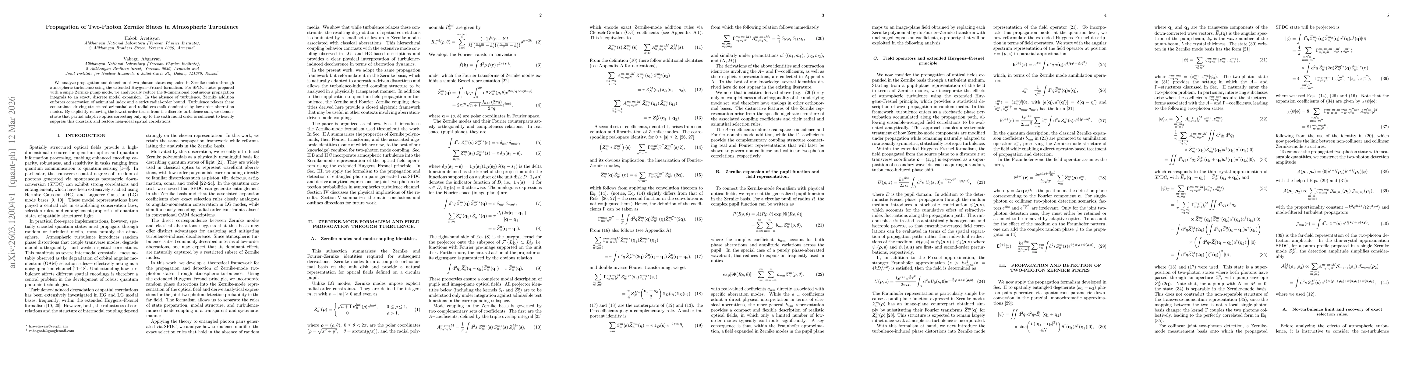 Thumbnail for Propagation of Two-Photon Zernike States in Atmospheric Turbulence