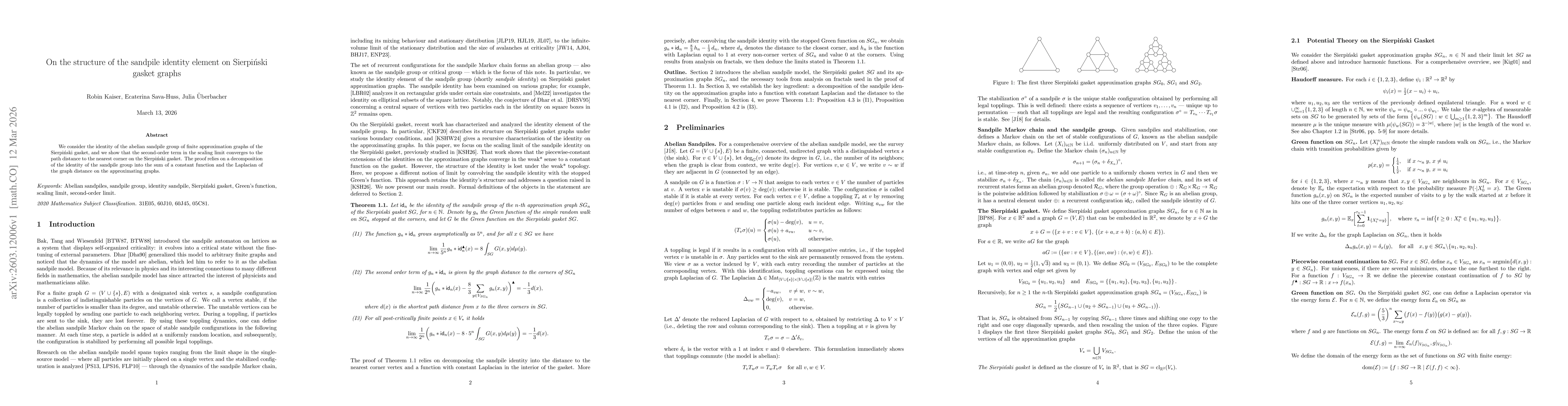 Thumbnail for On the structure of the sandpile identity element on Sierpinski gasket graphs