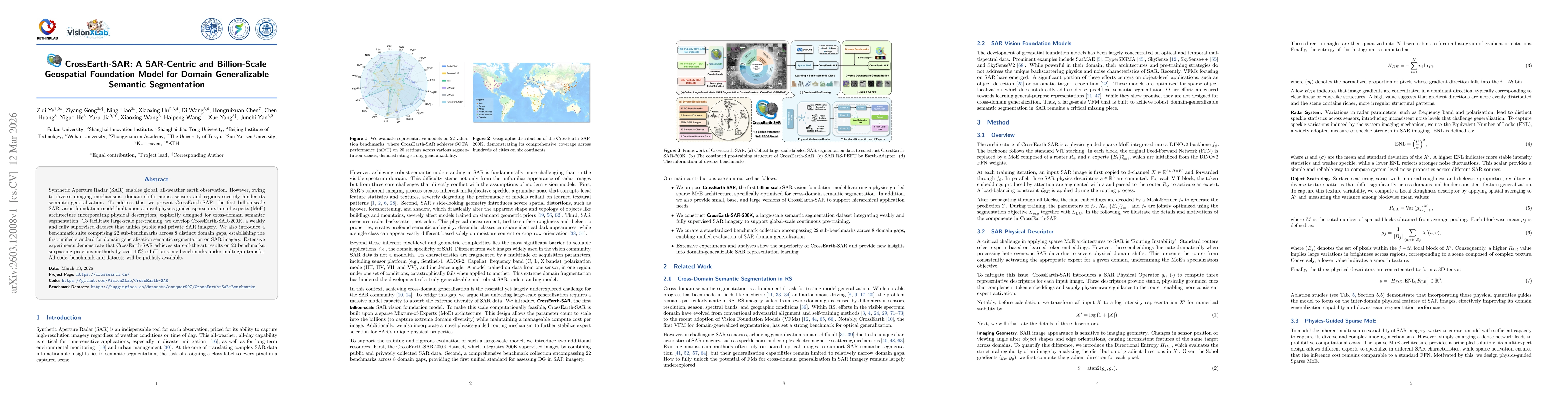 Thumbnail for CrossEarth-SAR: A SAR-Centric and Billion-Scale Geospatial Foundation Model for Domain Generalizable Semantic Segmentation