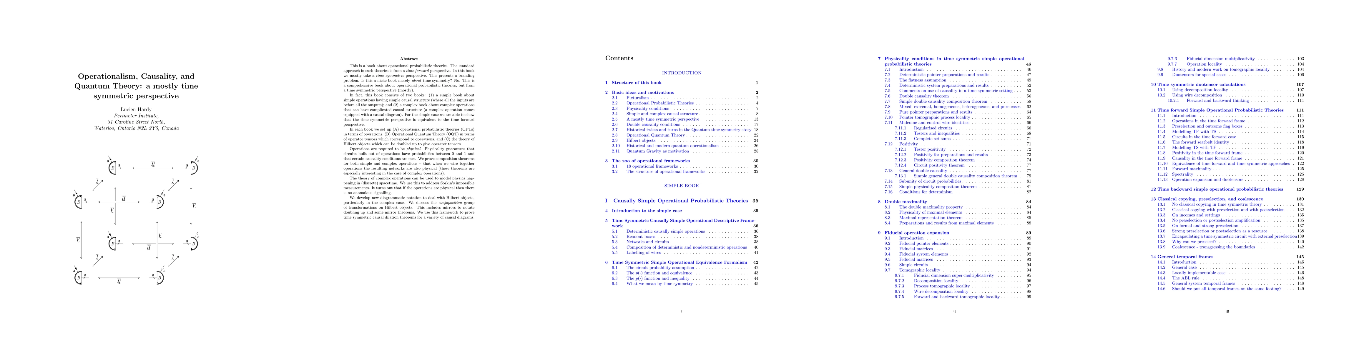 Thumbnail for Operationalism, Causality, and Quantum Theory: a mostly time symmetric perspective
