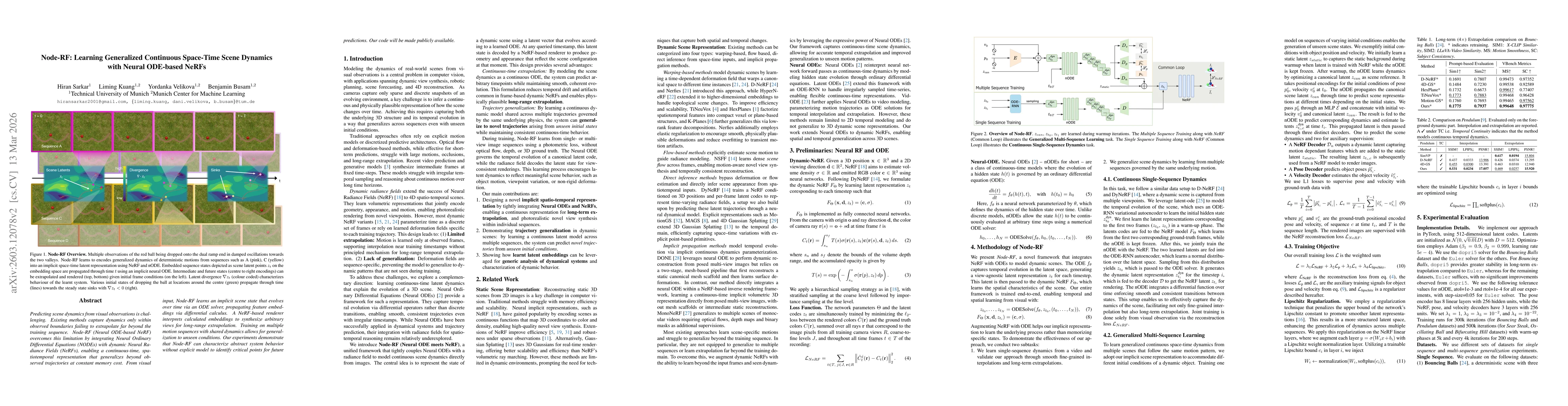 Thumbnail for Node-RF: Learning Generalized Continuous Space-Time Scene Dynamics with Neural ODE-based NeRFs