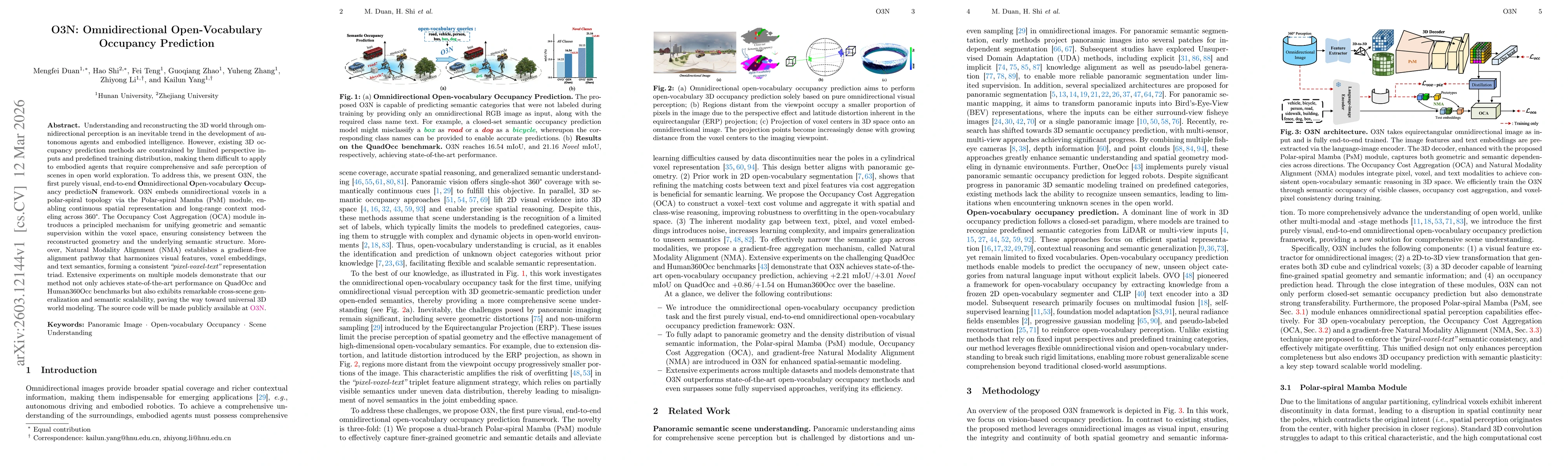 Thumbnail for O3N: Omnidirectional Open-Vocabulary Occupancy Prediction