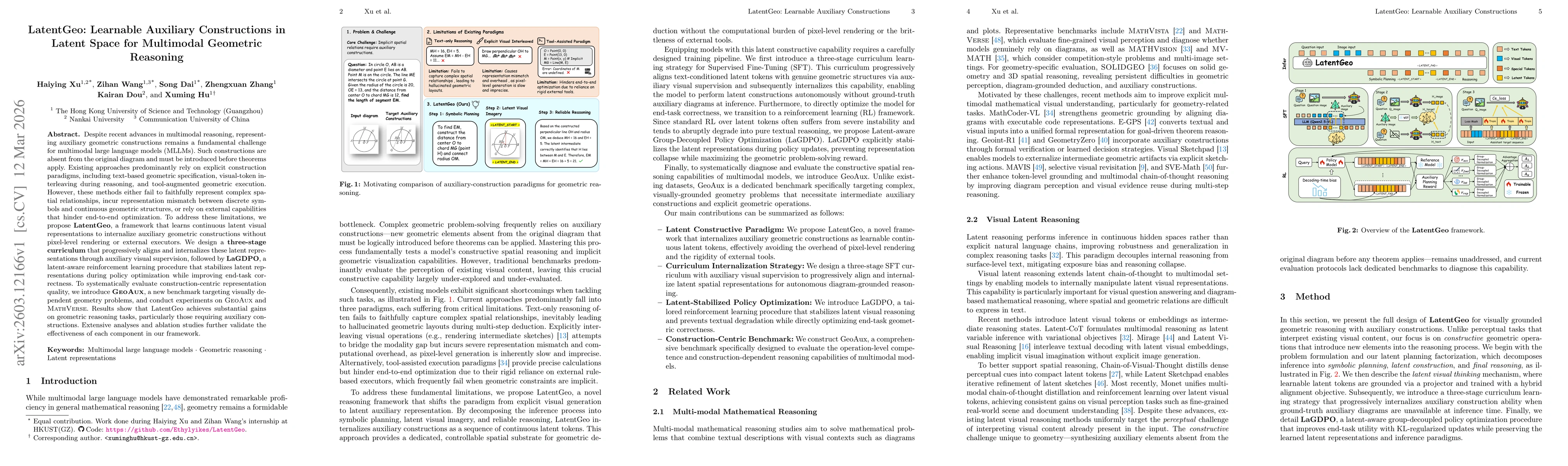 Thumbnail for LatentGeo: Learnable Auxiliary Constructions in Latent Space for Multimodal Geometric Reasoning