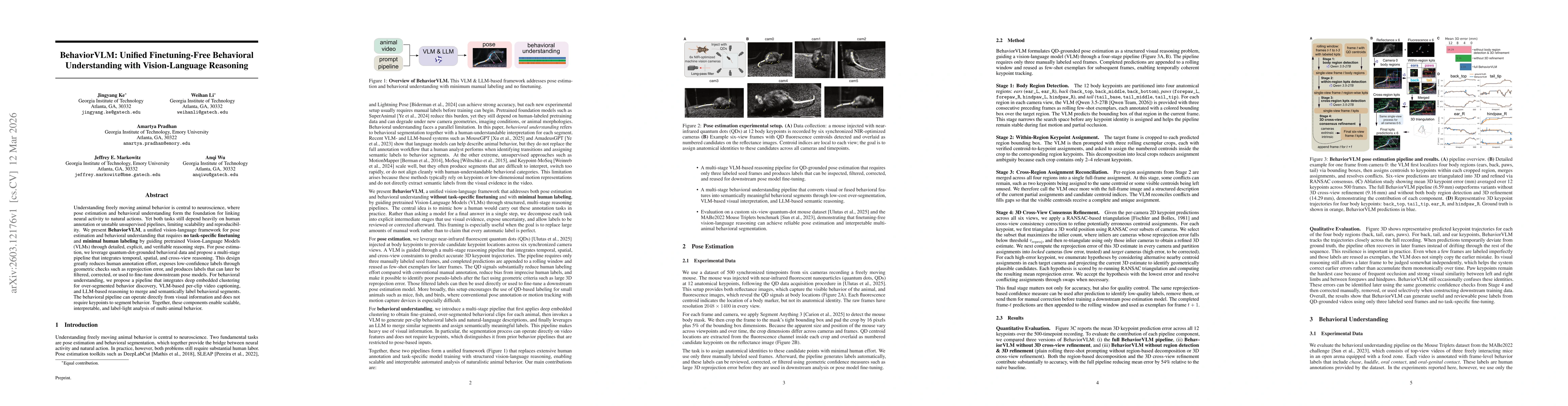 Thumbnail for BehaviorVLM: Unified Finetuning-Free Behavioral Understanding with Vision-Language Reasoning