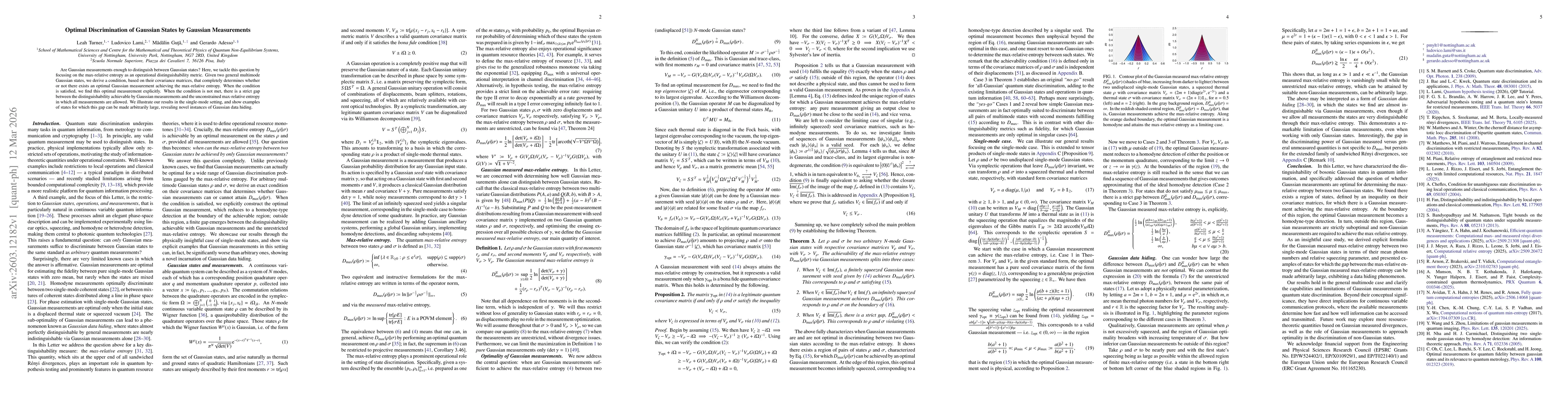 Thumbnail for Optimal Discrimination of Gaussian States by Gaussian Measurements