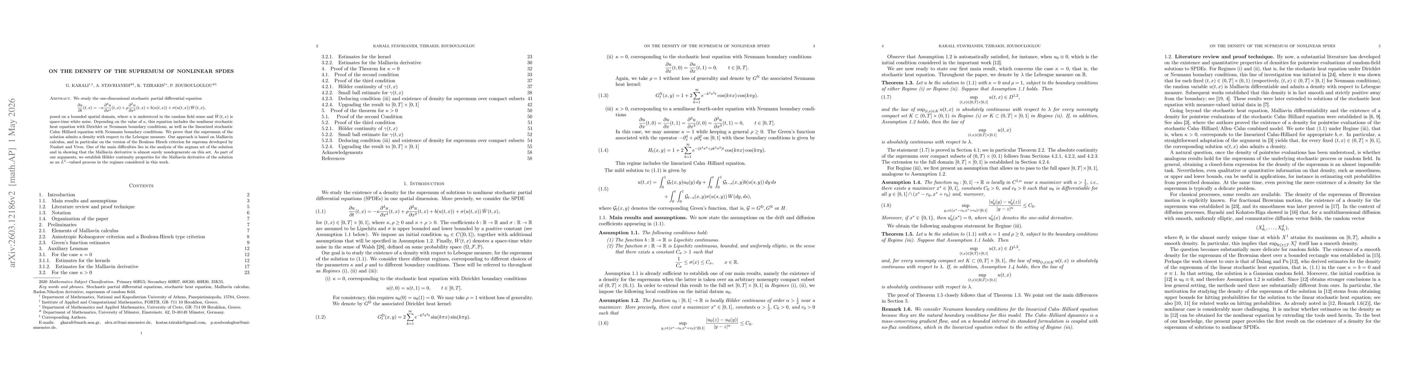 Thumbnail for On the density of the supremum of nonlinear SPDEs