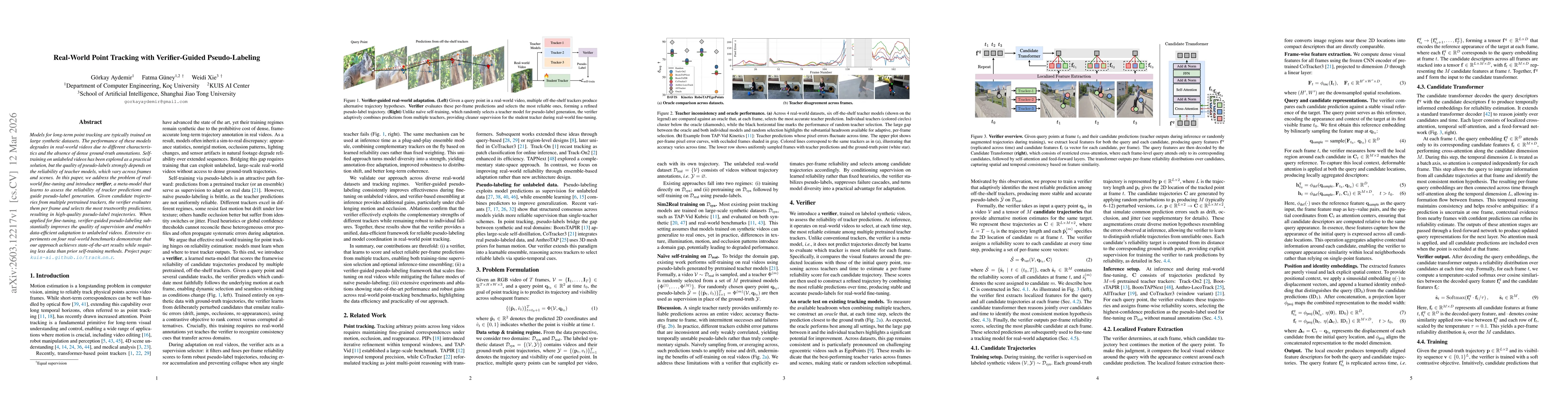 Thumbnail for Real-World Point Tracking with Verifier-Guided Pseudo-Labeling