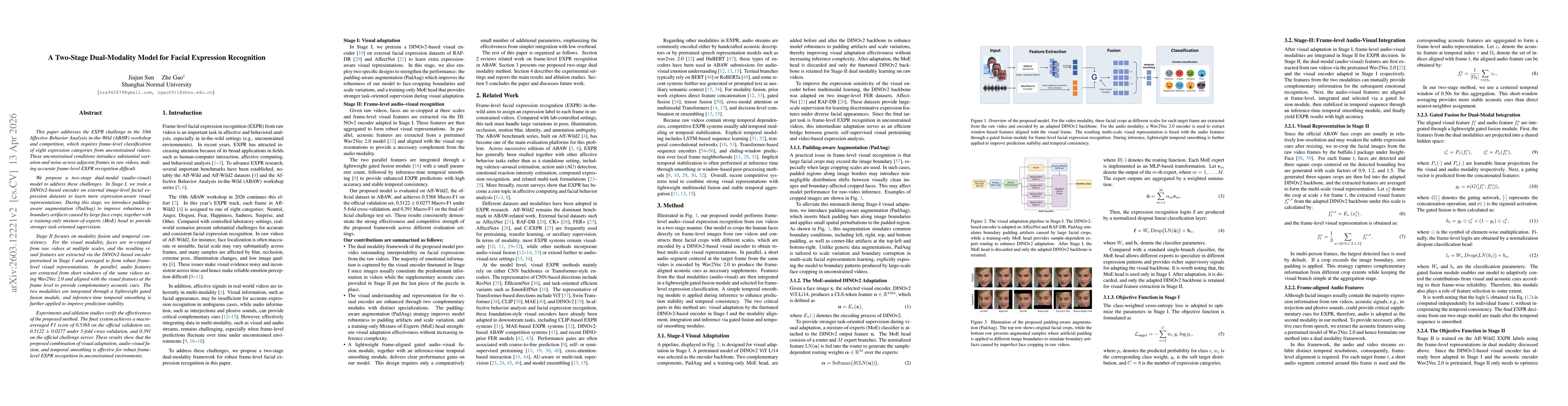 Thumbnail for A Two-Stage Dual-Modality Model for Facial Emotional Expression Recognition