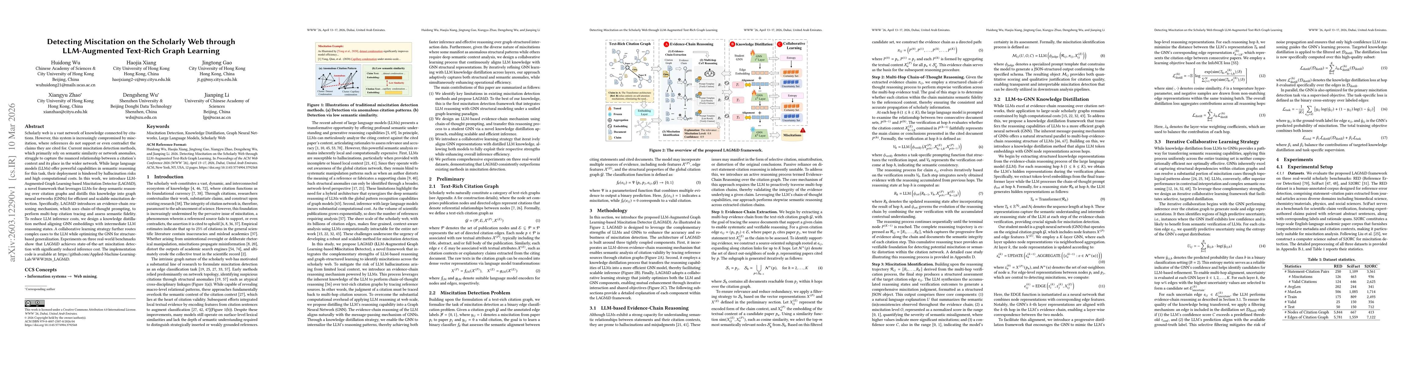 Thumbnail for Detecting Miscitation on the Scholarly Web through LLM-Augmented Text-Rich Graph Learning