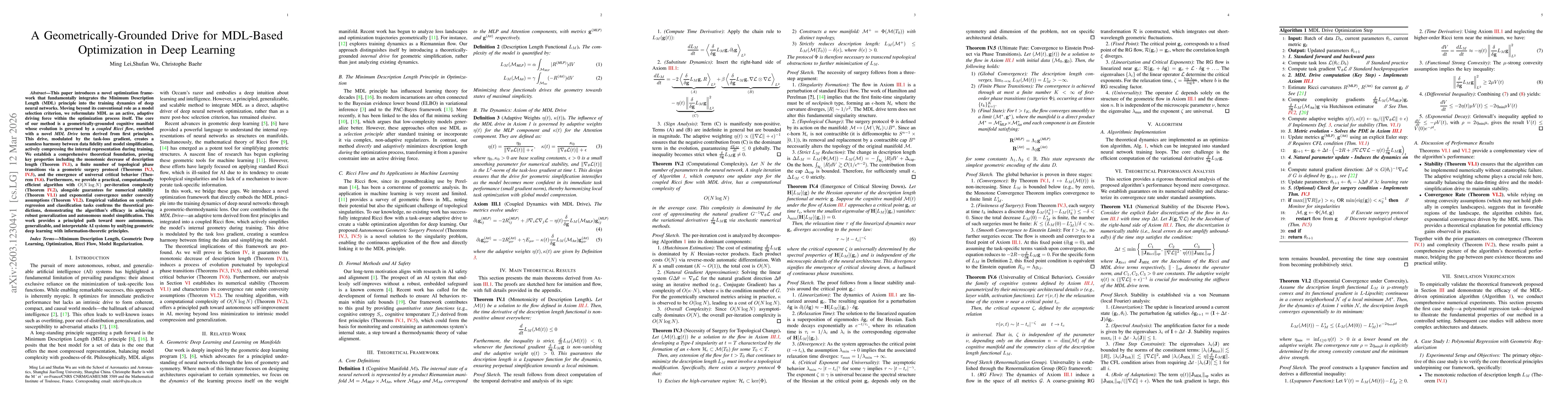 Thumbnail for A Geometrically-Grounded Drive for MDL-Based Optimization in Deep Learning