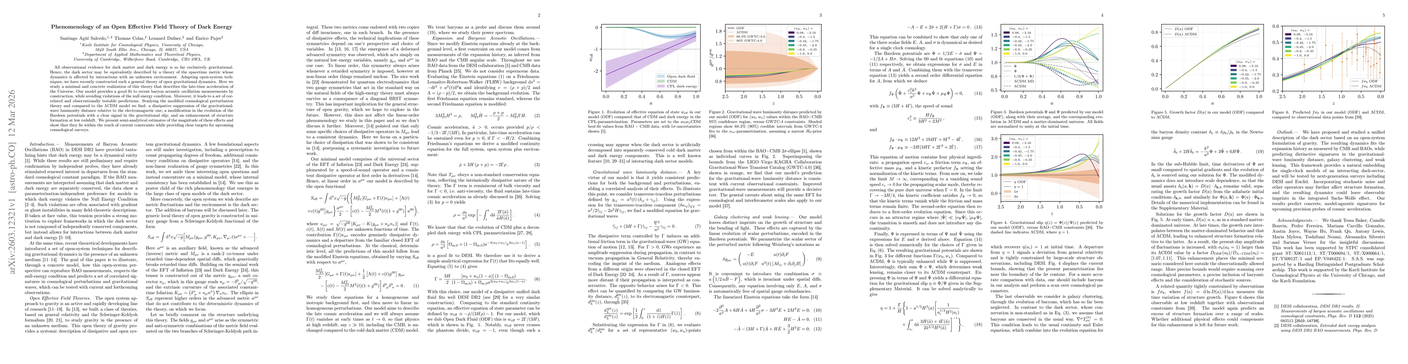 Thumbnail for Phenomenology of an Open Effective Field Theory of Dark Energy