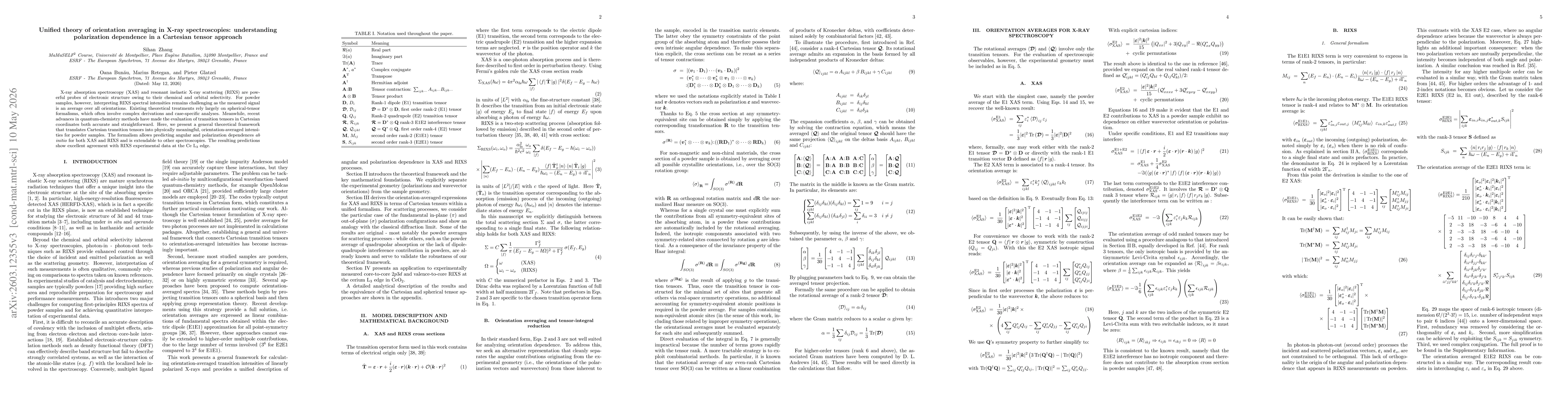 Thumbnail for Unified theory of orientation averaging in X-ray spectroscopies: understanding polarization dependence in a Cartesian tensor approach