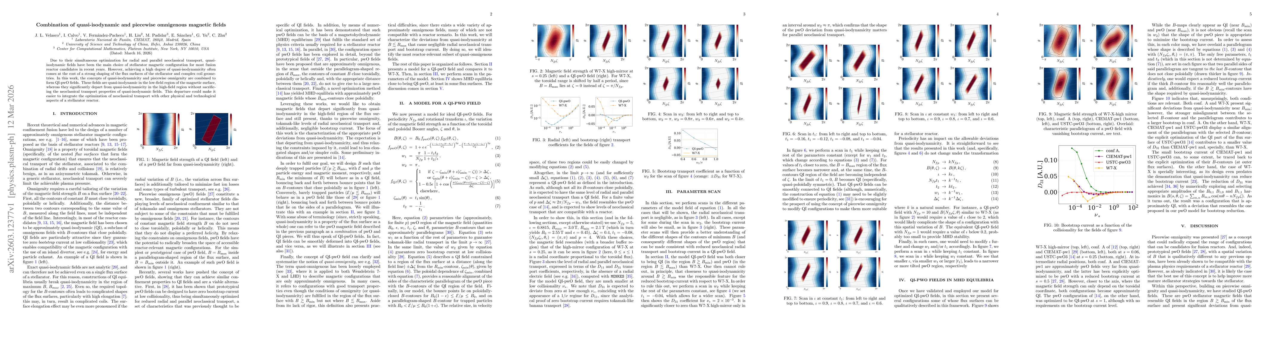 Thumbnail for Combination of quasi-isodynamic and piecewise omnigenous magnetic fields