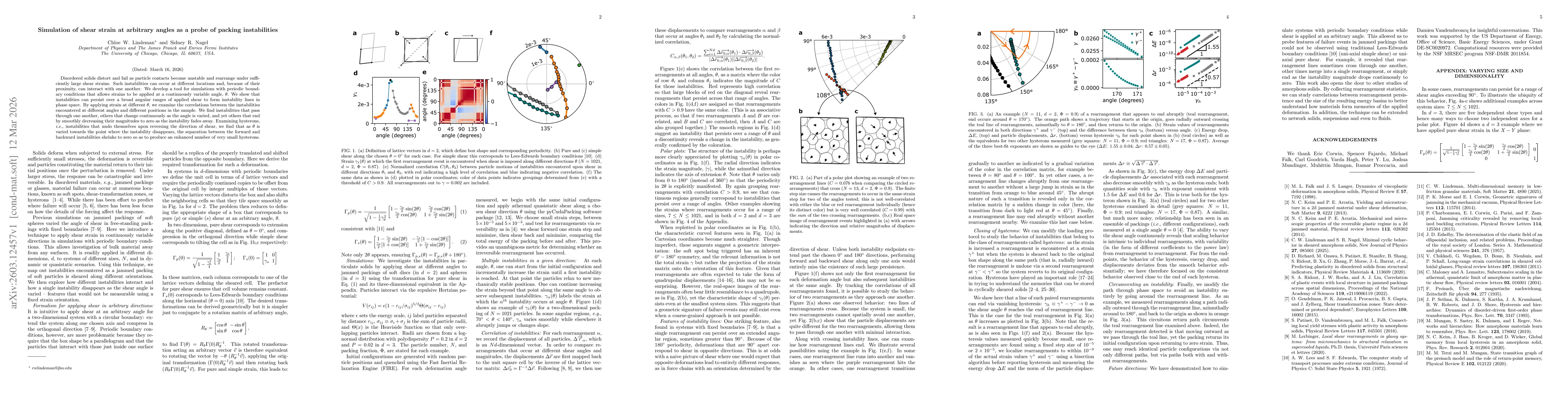 Thumbnail for Simulation of shear strain at arbitrary angles as a probe of packing instabilities