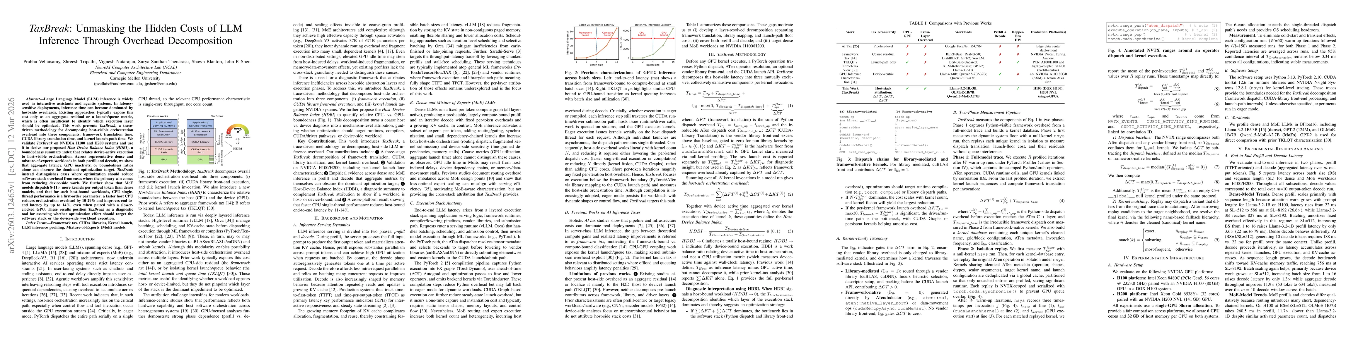 Thumbnail for TaxBreak: Unmasking the Hidden Costs of LLM Inference Through Overhead Decomposition