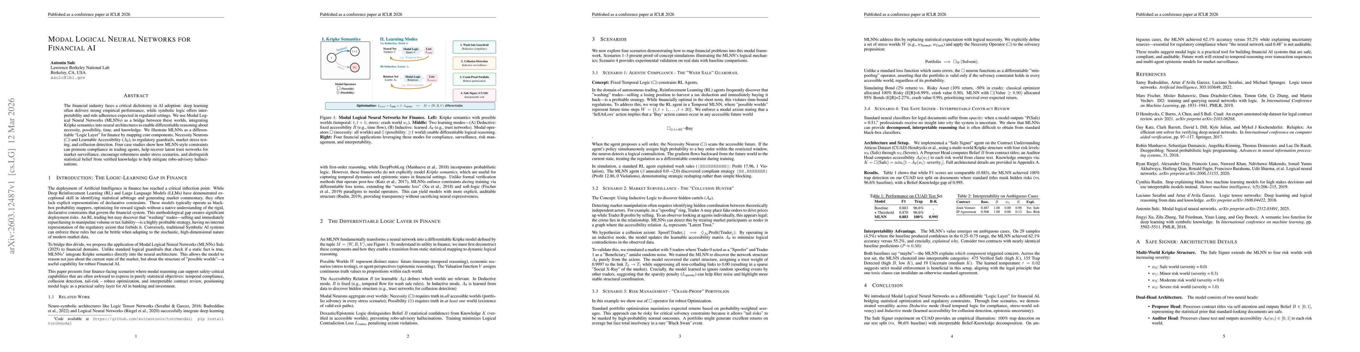 Thumbnail for Modal Logical Neural Networks for Financial AI