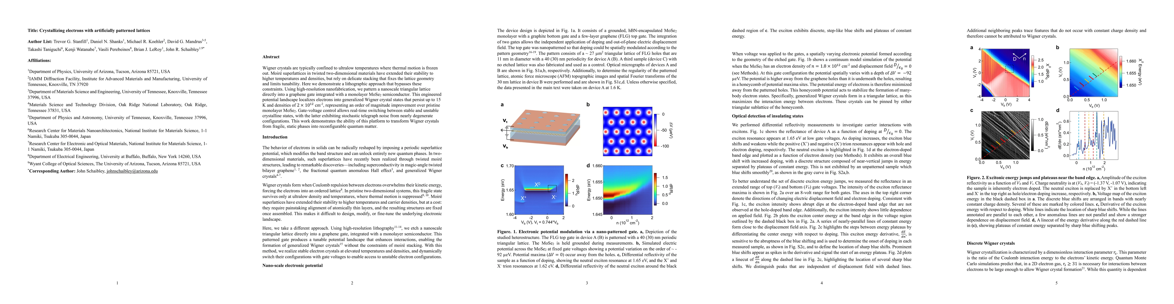 Thumbnail for Crystallizing electrons with artificially patterned lattices