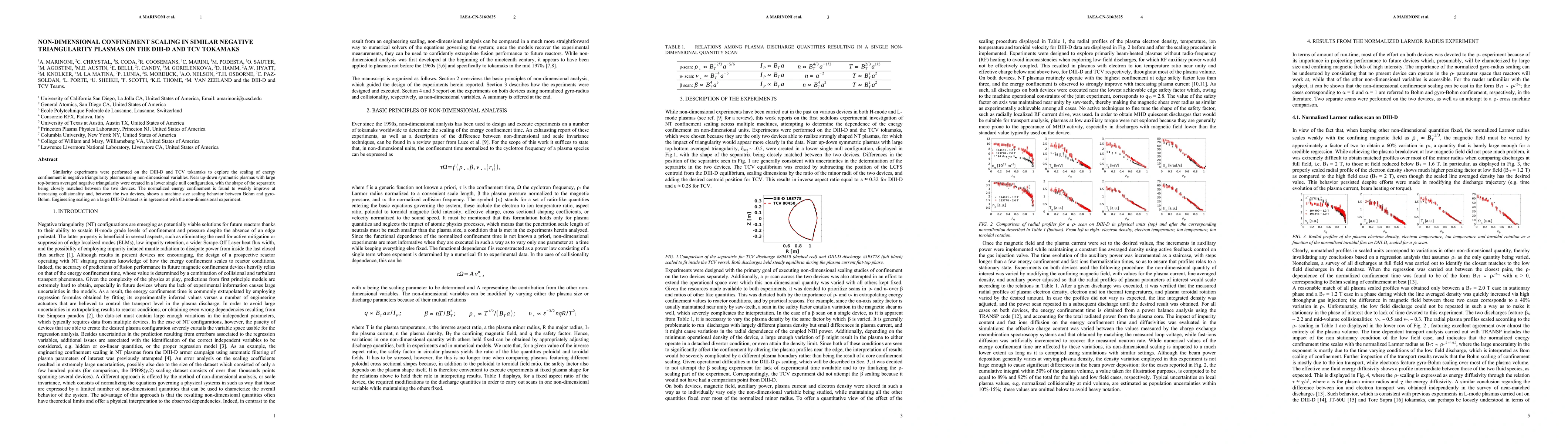 Thumbnail for Non-dimensional confinement scaling in similar negative triangularity plasmas on the DIII-D and TCV tokamaks