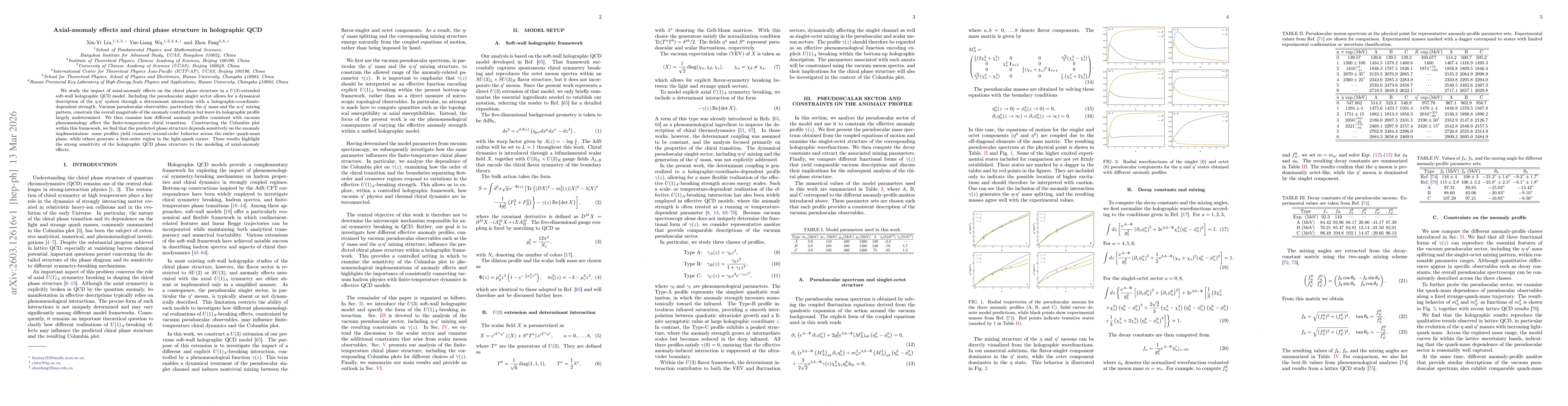 Thumbnail for Axial-anomaly effects and chiral phase structure in holographic QCD