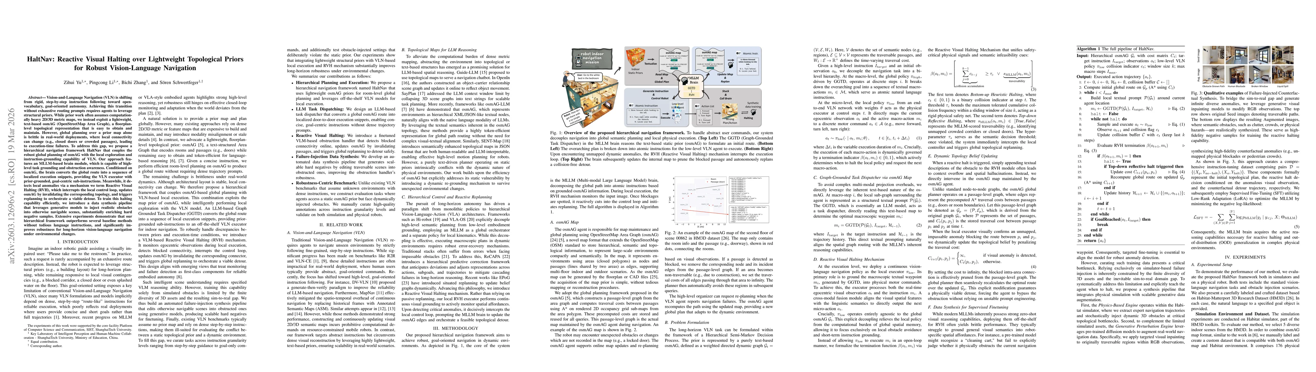 Thumbnail for HaltNav: Reactive Visual Halting over Lightweight Topological Priors for Robust Vision-Language Navigation